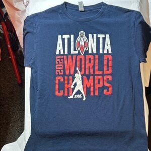 Atlanta Braves - ‘2021 World Champs’ Navy T-Shirt